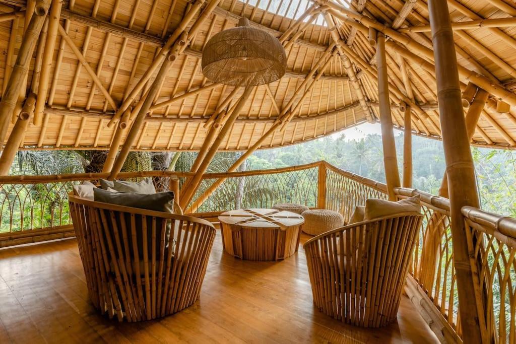 Aura House 2Bds Eco Bamboo House, Pool, River View Bringkit Экстерьер фото