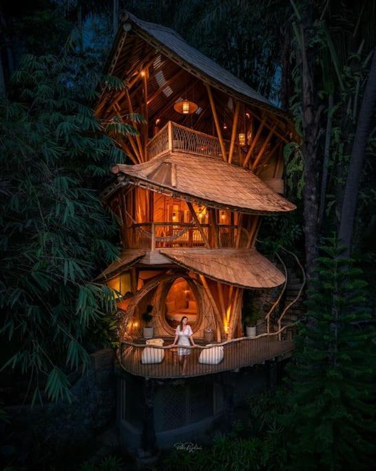 Aura House 2Bds Eco Bamboo House, Pool, River View Bringkit Экстерьер фото