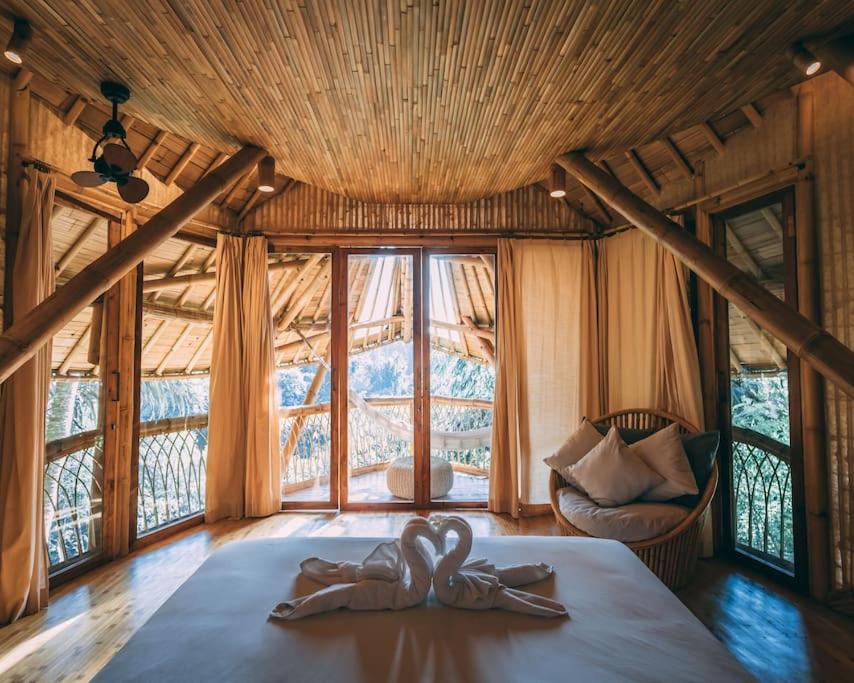 Aura House 2Bds Eco Bamboo House, Pool, River View Bringkit Экстерьер фото