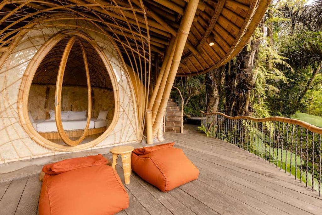 Aura House 2Bds Eco Bamboo House, Pool, River View Bringkit Экстерьер фото