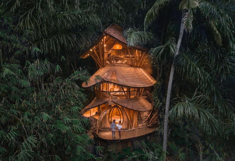 Aura House 2Bds Eco Bamboo House, Pool, River View Bringkit Экстерьер фото