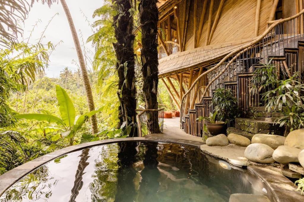 Aura House 2Bds Eco Bamboo House, Pool, River View Bringkit Экстерьер фото