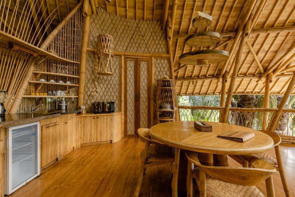 Aura House 2Bds Eco Bamboo House, Pool, River View Bringkit Экстерьер фото